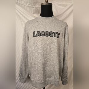 Lacoste Light Gray Crewneck Sweatshirt